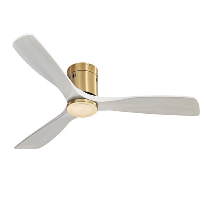 Sofucor 52 Inch Flush Mount Ceiling Fan with Remote, Reversible Motor,Integrated Light Optional
