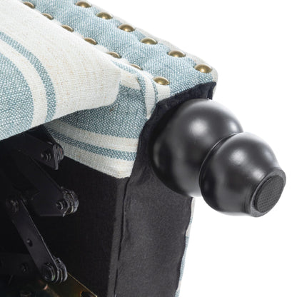 Manual Pushback Recliner Chairs with Nailhead Trim