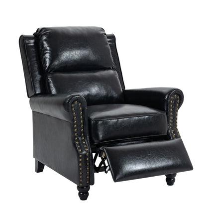Manual Pushback Recliner Chairs with Nailhead Trim