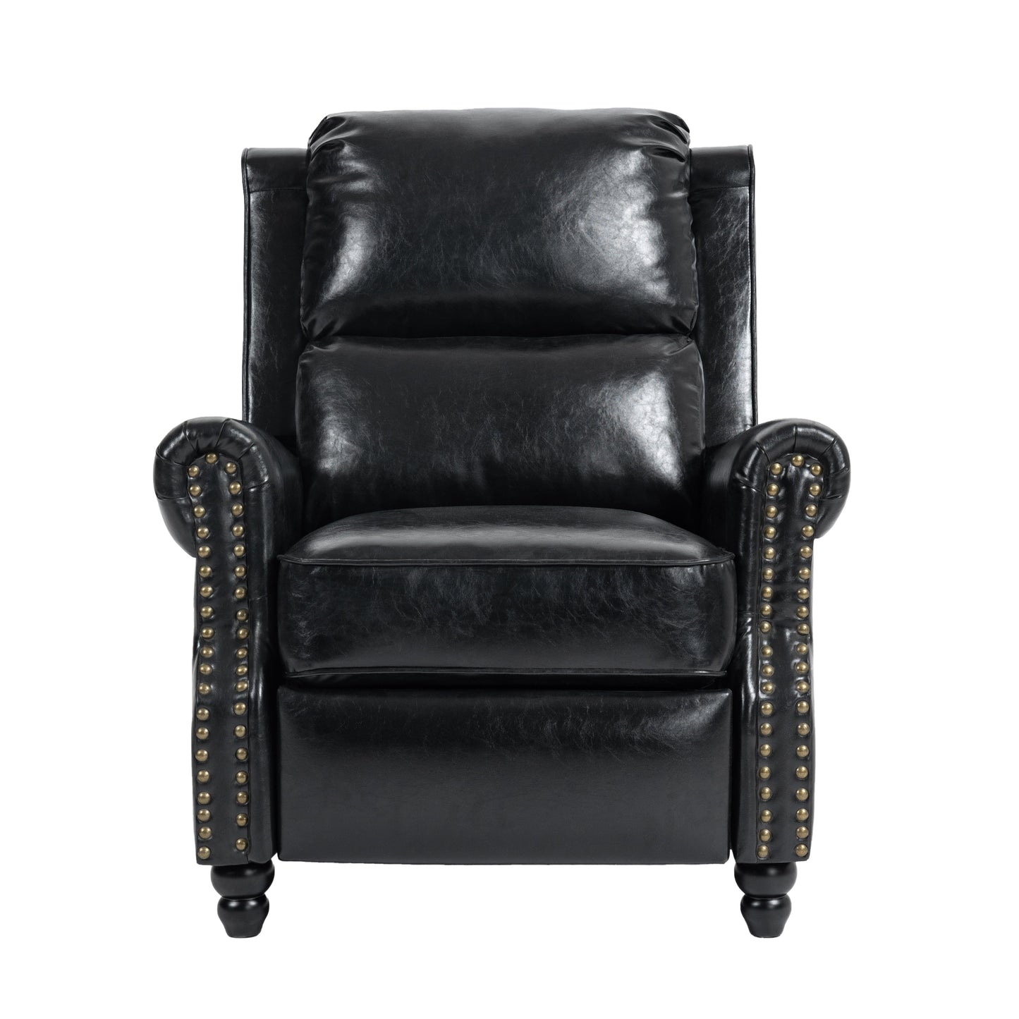 Manual Pushback Recliner Chairs with Nailhead Trim