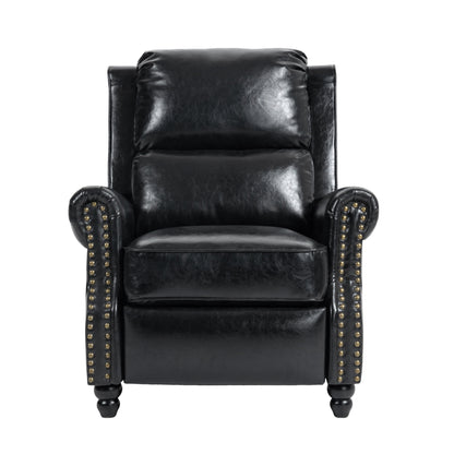 Manual Pushback Recliner Chairs with Nailhead Trim