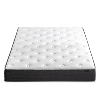 Priage by ZINUS 8 Inch Comfort Essential Pocket Spring Hybrid Mattress