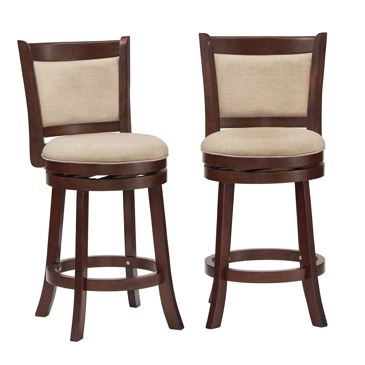 Rovinj Upholstered Back Swivel Stool