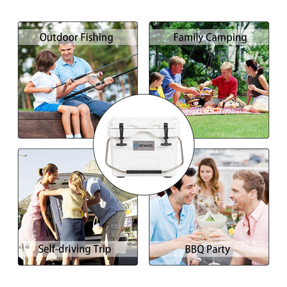 SKTAKOL 16 Quart Cooler Portable Ice Chest Leak-Proof 24 Cans Ice - See Details