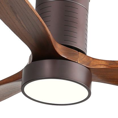 Sofucor 52 Inch Flush Mount Ceiling Fan with Remote, Reversible Motor,Integrated Light Optional