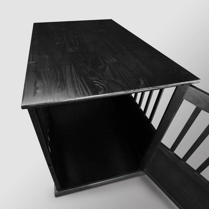 Wooden Pet Crate End Table with Lockable Door